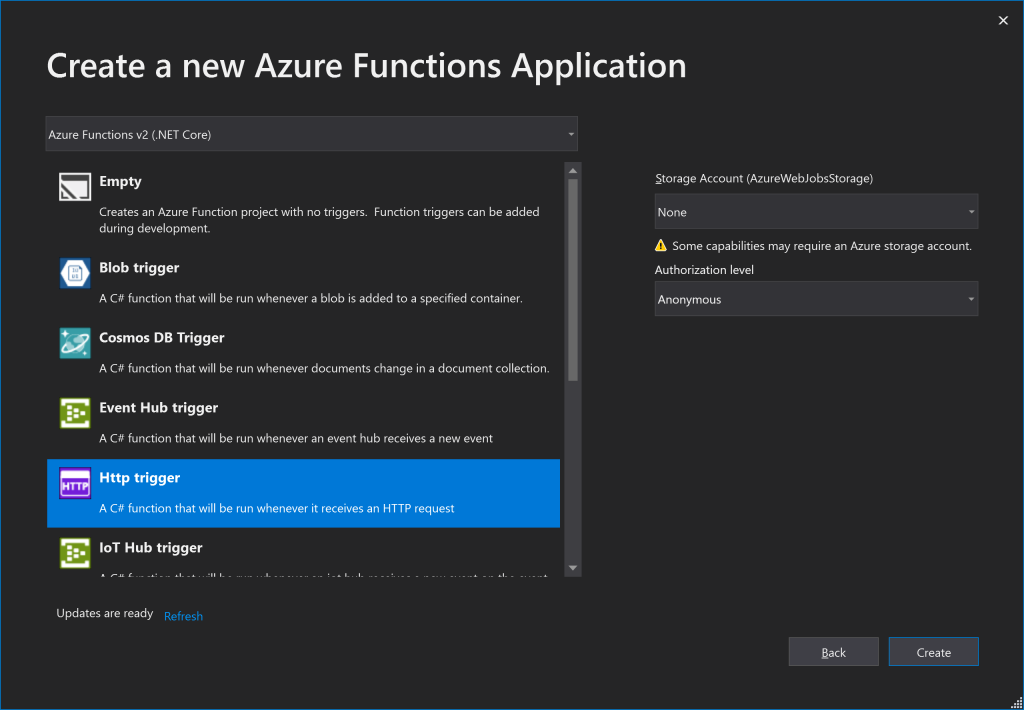 Configure Azure Functions project