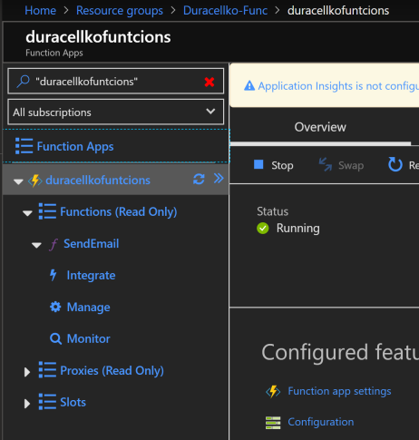 Azure Functions - Azure Portal